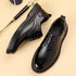 Men's Leather Oxford Shoes for Business and Office Wear Comfortable Slip-Resistant Flats